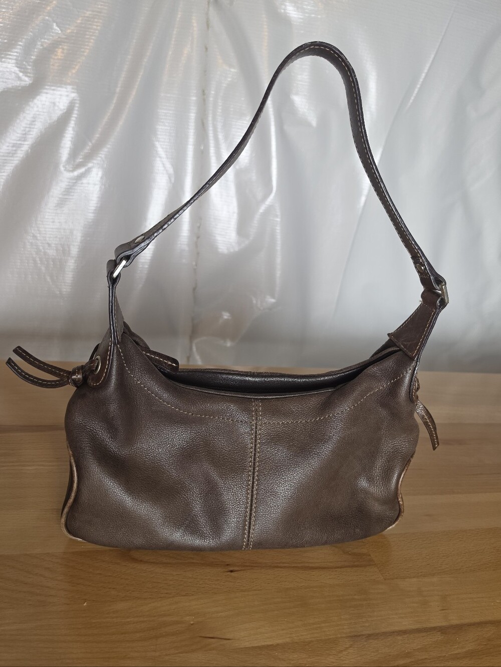Fossil ZB8527 Brown Leather Hobo Bag Long Live Vintage Y2K Boho Western Heritage